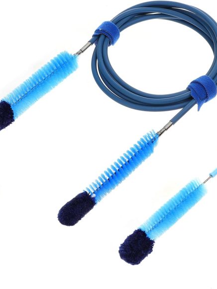 Tube Cleaning Brush and Handy Brush Flexible Long Stainless Brush (6.27 Feet) and Short Brushes (7.87 Inches)  Tube Clean Brush  Hose Cleaning Brush Kit